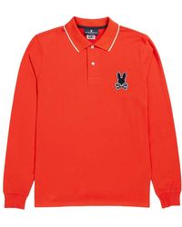 Psycho Bunny - Patchin Chenille Bunny L/S Polo Shirt B6M892U1Pc Res" - Lyst