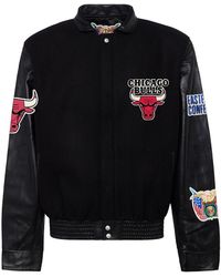 Jeff Hamilton - Chicago Bulls Wool & Leather Jacket Nba Chi Bul 108" - Lyst