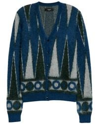Amiri - Backgammon Mohair-Blend Cardigan Mkc008 344" - Lyst
