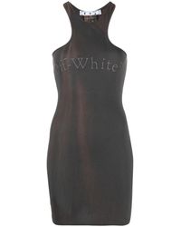 Off-White c/o Virgil Abloh - Laundry Rib Rowing Mini Dress Owdb461S23Jer0016060" - Lyst