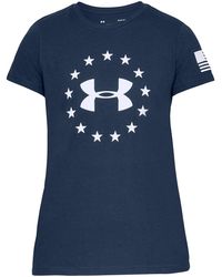 Under Armour - Freedom Logo T-Shirt "Academy 1333372 408" - Lyst