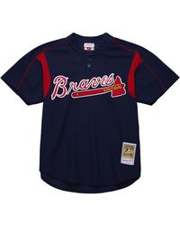 Mitchell & Ness - Authentic Bp Practice Jersey "Mlb Braves 2003 Greg Maddux" Abpjac20008 Abrnavy03Gma" - Lyst