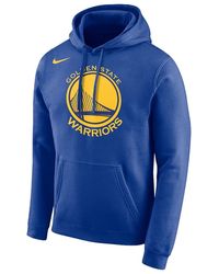 Nike - Nba Gs Warriors Hoodie Logo Essential Aa3663 495" - Lyst