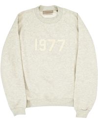 Fear Of God - Essentials 1977 Crewneck Sweatshirt "Light Oatmeal" 192Bt212042F" - Lyst