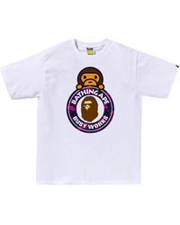 A Bathing Ape - Camo Color Milo On Busy Works Ss T-Shirt Camo" 0Zxtemx00710Q Whs" - Lyst