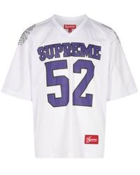 Supreme - Spiderweb Football Jersey "ss24- White" - Lyst