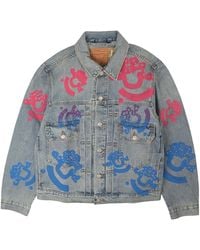 DENIM TEARS - Bstroy Tears Type-2 Light Wash Denim Jacket 802_081_63" - Lyst