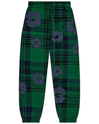 DENIM TEARS - Plaid Cotton Wreath Sweatpants Dt386" - Lyst