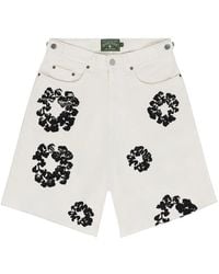 DENIM TEARS - The Cotton Wreath Jean Short Dt187" - Lyst