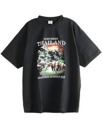 Vetements - Thailand Tourist T-Shirt Me76Tr241B Blac" - Lyst