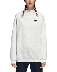 adidas - Originals St. Petersburg Alloverprint Sweatshirts "Chalk" Bq8003" - Lyst