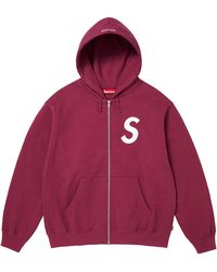 Supreme - S Logo Zip Up Hooded Sweatshirt "Fw25 - Lyst