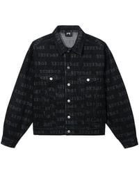 REVENGE - All Over Logo Denim Jacket Rev0131" - Lyst