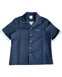 CASABLANCA - Monogram Jacquard Knit Shirt Mpf25 Sh 190 01" - Lyst