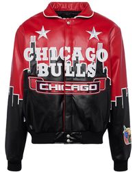 Jeff Hamilton - Chicago Bulls Skyline Vegan Leather Jacket "Bulls" Nba-401-Bul" - Lyst