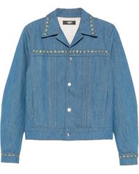Amiri - Crystal Pleated Cadet Jacket "Retro" Amdnjt1004 Retr" - Lyst