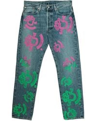 DENIM TEARS - Bstroy Tears 501 Light Wash Jean Dt493" - Lyst