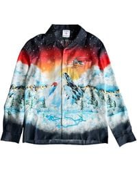CASABLANCA - Ski Lake Printed Longs Sleeve Shirt Maw25Sh00606Exski" - Lyst