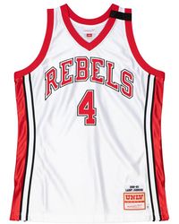 Mitchell & Ness - Ncaa Jersey Unlv "Runnin Rebels 1989 Larry Johnson" Ajy53450 Lve89Ljowhit" - Lyst