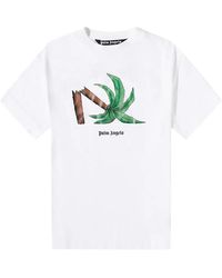 Palm Angels - Broken Palm Classic T-Shirt Pmaa001C99Jer0130155" - Lyst