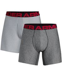 Under Armour - Tech 6" 2-Pack Boxerjock "Mod Light Heather Jet Light Heather" 1327415 011" - Lyst