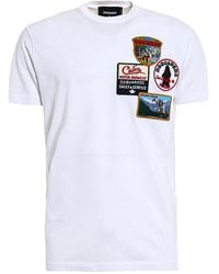 DSquared² - Patch Detailed Cotton T-Shirt S71Gd0563 S22427 900" - Lyst
