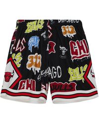 Mitchell & Ness - Slap Sticker Swingman Short "Nba Chicago Bulls 1997" Pfsw4769 Cbu97Pppblck" - Lyst