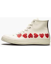 COMME DES GARÇONS PLAY - Chuck 70 Hi "multi Hearts" Sneakers - Lyst