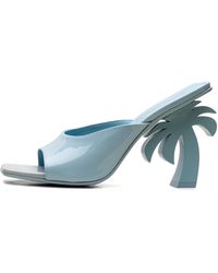 Palm Angels - Mule Leather Heels Pwij003S23Lea0014000" - Lyst