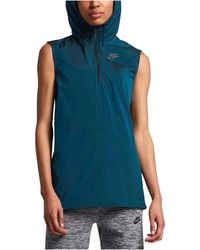 Nike - Sportswear Tech Hypermesh Sleeveless Hooded Vest 833464 457" - Lyst