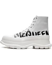 McQueen - Tread Slick Boot "Graffiti Logo - Lyst
