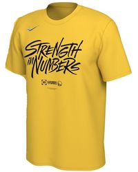 Nike - Nba Gs Warriors Dri-Fit Tee -2019 Playoffs Bound Mantra" 561416 78H" - Lyst