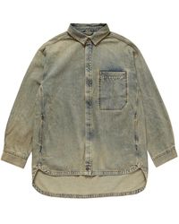 Entire studios - Herculean Denim Shirt Surface Wave Esus2511005Sw" - Lyst