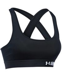 Under Armour - Crossback Sports Bra 1276503 001" - Lyst