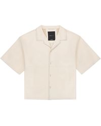 Purple Brand - Leather Short-Sleeve Shirt "Antique" P343 Lssw224" - Lyst