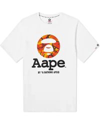 A Bathing Ape - Aape Og Moonface T-Shirt Camo" B762Da4F" - Lyst