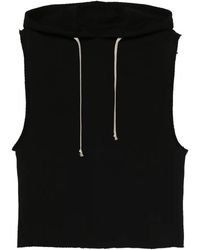 Rick Owens - Short Sleeves Hoodie Ru01F2153 Jnt 09" - Lyst
