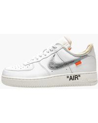 Nike Leather Air Force 1 Utility Mid Off White/ Black-white for Men | Lyst