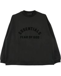 Fear Of God - Heavy Jersey Long Sleeve T-Shirt Shirt "Jet" 125Sp242014F" - Lyst