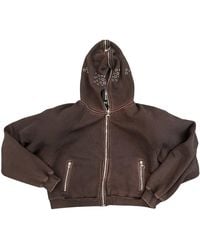 THUG CLUB - Bulk Shoulder Gladiator Zip-Up Hoodie "Rust" Tc26Ss0602" - Lyst