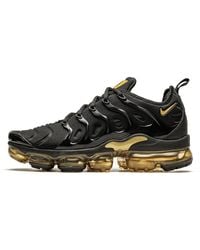 Nike - Air Vapormax Plus "black / Gold" Shoes - Lyst