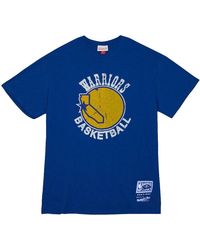 Mitchell & Ness - Nba Golden State Warriors Heritage T-Shirt "Royal" Bmtrmo18506 Gswroya" - Lyst