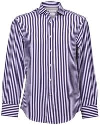 Brunello Cucinelli - Striped Slim Fit Cotton Shirt Brun2246" - Lyst