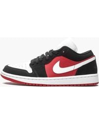 Nike - Air 1 Lo Mns "black / White / Gym Red" Shoes - Lyst