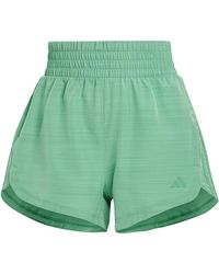 adidas - Pacer Training 3-Stripes Woven High-Rise Shorts "Preloved" Is2174" - Lyst
