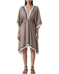 Brunello Cucinelli - Silk Relaxed Dress Brun2642" - Lyst