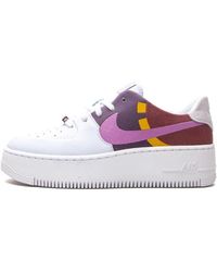 Nike - Air Force 1 Sage Lo Lx "grey Dark Orchid" Shoes - Lyst