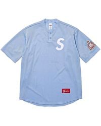 Supreme - London Shop S Logo Baseball Henley "Ss26 - Lyst