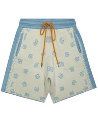 Rhude - Banco Knit Short "Stone Ivory" Rhps23Sh01822189 Sbi" - Lyst