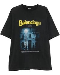 Balenciaga - The Address Medium Fit T-Shirt "Faded Washed" 764235Tuvo61041" - Lyst